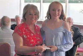  ??  ?? Prize Alison Crombie with Millie O’Donnell