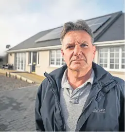  ?? Picture: Kris Miller. ?? Peter Brown, who is being forced out of his illegal bungalow at Kinloch near Blairgowri­e after planning rows with Perth and Kinross Council.