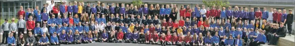  ??  ?? Largest group in years - 180 pupils will start high school after the summer holidays.