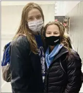  ?? MEDIANEWS GROUP PHOTO ?? Kaelan Daly (left) and Charlotte Thamm each were a member of the Girls Swimming All-Area Team.