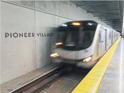  ?? STEVE RUSSELL TORONTO STAR FILE PHOTO ?? The Pioneer Village case is part of a tangled web of litigation that hangs over the $3.2-billion Spadina subway extension.