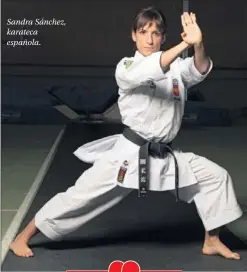  ??  ?? Sandra Sánchez, karateca española.