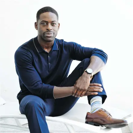  ?? — THE ASSOCIATED PRESS FILES ?? “I love his intellect, his heart and all of his corniness,” Sterling K. Brown says of his This Is Us character. He plays a devoted family man who was adopted by white parents as a baby.