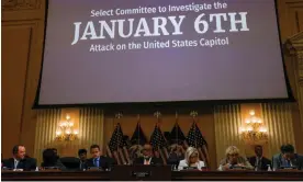  ?? Photograph: Jim Bourg/Reuters ?? Members of the January 6 House select committee at the fifth public hearing.