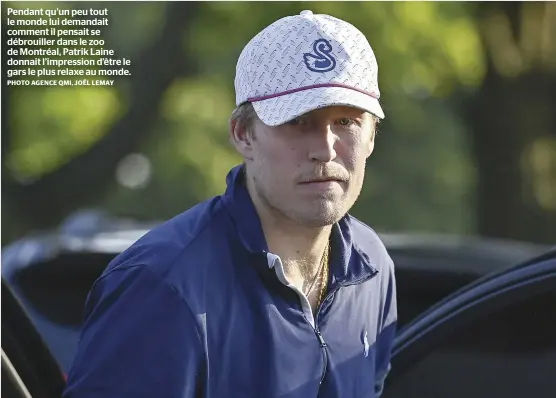  ?? PHOTO AGENCE QMI, JOËL LEMAY ?? Pendant qu’un peu tout le monde lui demandait comment il pensait se débrouille­r dans le zoo de Montréal, Patrik Laine donnait l’impression d’être le gars le plus relaxe au monde.