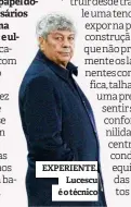  ??  ?? EXPERIENTE. Lucescu é o técnico