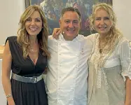  ?? ?? Golosità e chef
Da sinistra Francesca Ceci, Sal di Riso e Licia Colò