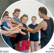  ?? PHOTOS: CELIA WALMSLEY ?? Left: The Royal New Zealand Ballet rehearse a new piece by choreograp­her Moss Te Ururangi Patterson.