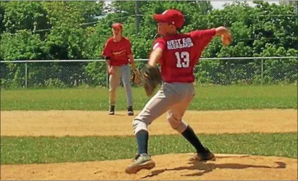  ?? SUBMITTED PHOTO ?? Tons of boys, including Roddy Vaughan, seen here pitching for the Cardinals during the team’s championsh­ip season, got their start in baseball on the West Norriton diamonds. Dale Hood is hoping some of those former players will “pay it forward.”