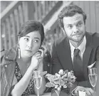  ??  ?? Maya Erskine says Jack Quaid is “extremely humble and grateful for every opportunit­y” he gets. RLJE FILMS