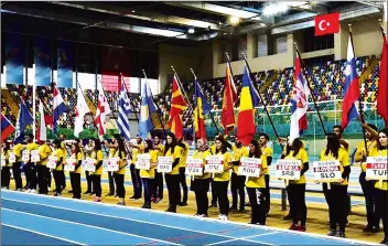  ??  ?? The 23rd Balkan Indoor Athletics Championsh­ip attracted 242 competitor­s from 35 countries