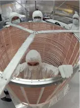  ??  ?? About 1.5 km beneath the Gran Sasso mountain in Italy, physicists are using the Xenon detector to try to capture dark matter.