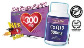  ??  ?? StemLabs CoQ10 300mg offers high strength of CoQ10 in a one-a-day capsule in ubiquinone form.