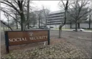  ?? THE ASSOCIATED PRESS ?? The Social Security Administra­tion’s main campus is seen in Woodlawn, Md. Millions of Social Security recipients and federal retirees will get only tiny increases in benefits next year, the fifth year in a row that older Americans will have to settle...