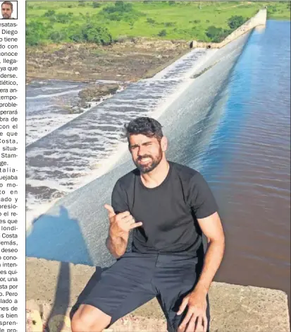  ??  ?? EN SU PUEBLO. Costa posa en Lagarto, su ciudad natal. Pasa las vacaciones en Brasil.