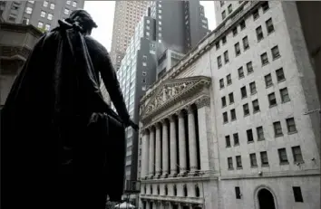  ?? Johannes Eisele/AFP via Getty Images ?? In this file photo, the New York Stock Exchange is viewed on May 8 in New York City.