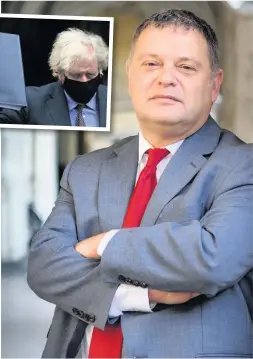  ??  ?? ● Weaver Vale MP Mike Amesbury has expressed concerns over PM Boris Johnson’s (inset) ‘roadmap’ out of lockdown