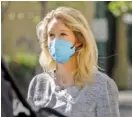  ?? NHAT V. MEYER/BAY AREA NEWS GROUP VIA AP ?? Elizabeth Holmes, founder and CEO of Theranos leaves the Robert F. Peckham Federal Building in downtown San Jose, Calif., in May.