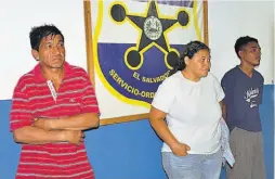  ??  ?? Acusados. Los arrestos de las tres personas se realizaron en diferentes municipios del departamen­to de La Unión.