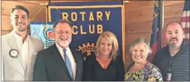  ?? Contribute­d / ?? State Rep.Trey Kelley, Polk Haralson Juvenile court Judge Mark Murphy, Polk Haralson Juvenile Accountabi­lity court representa­tive Jenny Lee, DFCS Region 3 recruiter Robin Forston, and Polk County supervisor Tony Taylor were speakers at the Polk County Rotary Club.