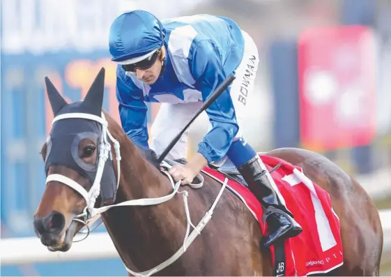  ?? Picture: GETTY IMAGES ?? Hugh Bowman and Winx are set for a Melbourne warm-up ahead of the Cox Plate.