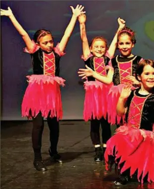  ??  ?? Youngsters take to the floor in a Dancing with Louise class . Below, right: