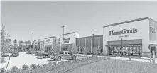 ?? Johnson Developmen­t Corp. ?? HomeGoods and Marshalls have opened in 336 Marketplac­e, a regional shopping center in Conroe.