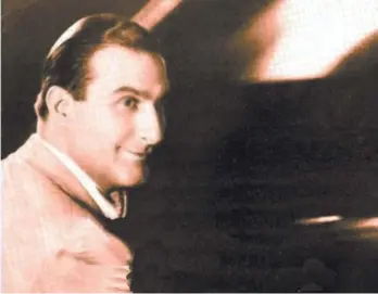  ??  ?? El autor. La imagen de Enrique Delfino (Delfy), que escribió la letra del tango al que Samuel Linnig le puso la letra. Se estrenó en 1920 cantado por María Esther Podestá.