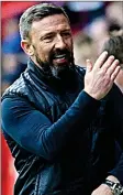  ??  ?? MY WAY: McInnes has built a solid foundation at Aberdeen