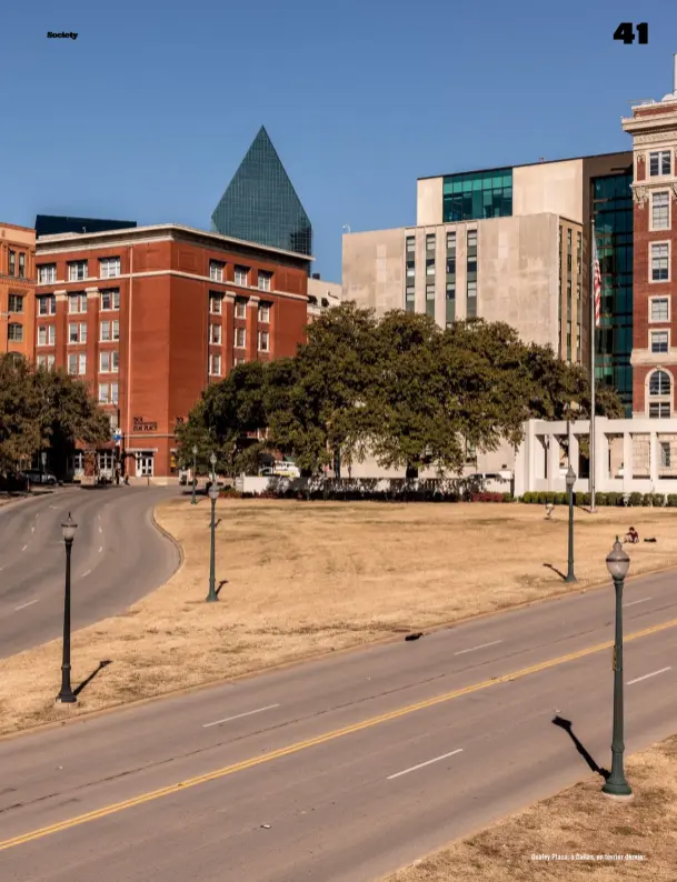  ?? ?? Dealey Plaza, à Dallas, en février dernier.