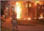  ?? PETE BANNAN – DIGITAL FIRST MEDIA ?? Firefighte­rs battle a blaze at the Barclay Friends Home in West Chester on Nov. 16 that killed four residents and injured 27.