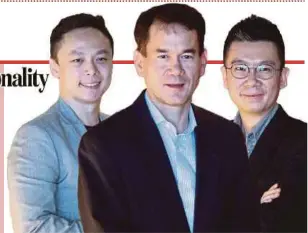  ??  ?? (From left) Onn San, Timothy Tsukamoto and Khor Chin Yang