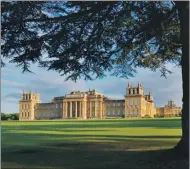  ??  ?? View of Blenheim Palace from across the south lawn.