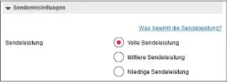  ??  ?? Mit einer höheren Sendeleist­ung kann sich die Signalqual­ität des Routers verbessern. Allerdings stört er dadurch möglicherw­eise WLANS in der Nachbarsch­aft stärker.