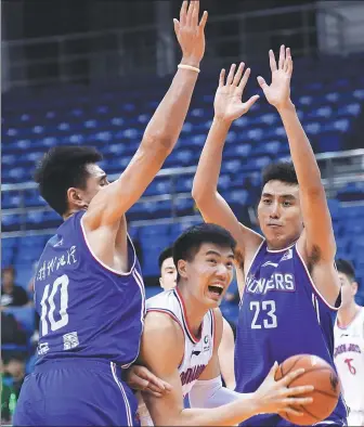  ?? XINHUA ?? Next season’s CBA league, which is scheduled to tip off in October, will retain its limits on foreign players in a bid to give homegrown talents more clutch minutes on court.