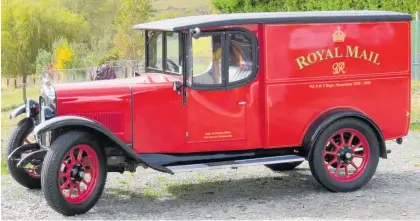  ?? ?? Dennis Milne’s restored 1930 post office delivery van will be parked outside Saturday’s Stamps, Coins and Postcards Expo.