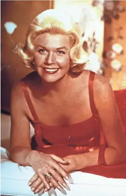  ?? 1962 PHOTO BY AP ?? Doris Day, a fixture in Hollywood, pop music and pop culture who blended star power with girl-next-door charm, is dead at age 97.