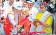  ?? HT FILE PHOTO ?? UP chief minister Akhilesh Yadav during the foundation laying ceremony for the Lucknow Metro last year.