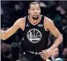  ?? Streeter Lecka Getty Images ?? KEVIN DURANT, most valuable player of the All-Star game and the last two NBA Finals, has a case for being best.