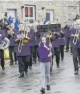  ??  ?? HELPED: Brighouse and Rastrick Band