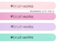  ??  ?? BRUSHWORKS £4.99 (FOR 4)