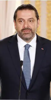  ?? PHOTO AFP ?? Le premier ministre libanais Saad Hariri.