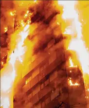  ?? ?? Tragedy: 71 died in tower fire last June