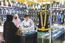  ?? Ahmed Ramzan/ Gulf News ?? In 2020, gold sales fell to the lowest in more than two decades, according to the World Gold Council.