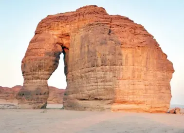  ??  ?? Elephant Rock is a magnet for tourists. Madain Saleh offers a treasure trove for history buffs.