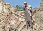  ?? AHMAD SAHEL ARMAN/AFP VIA GETTY IMAGES ?? Wednesday’s earthquake and aftershock­s struck hardest in Afghanista­n’s rugged east, killing more than 1,000 people.