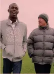  ??  ?? Usain Bolt e Sir Alex Ferguson