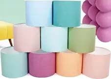  ?? ?? LEFT: Tropicala pastel linen lampshades in stonewashe­d linen fabric, from £24, Etsy