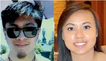  ??  ?? Joseph Orbeso and Rachel Nguyen were found dead with gunshot wounds in Joshua Tree National Park three months after they were reported missing