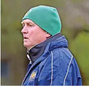  ?? ?? Current Bishop’s Cleeve FC first-team goalkeeper Lewis Clayton, left, and manager Paul Collicutt, right, are products of Cleeve Colts